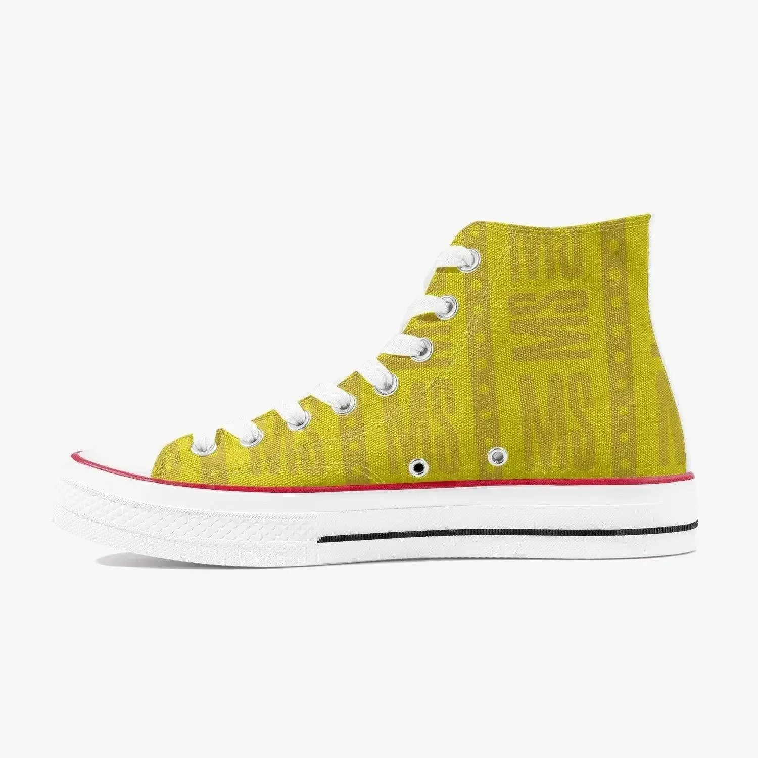 Misha High-Top Lady Canvas Shoes - Yellow