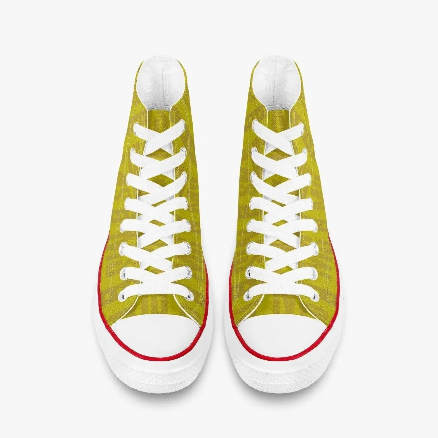 Misha High-Top Lady Canvas Shoes - Yellow