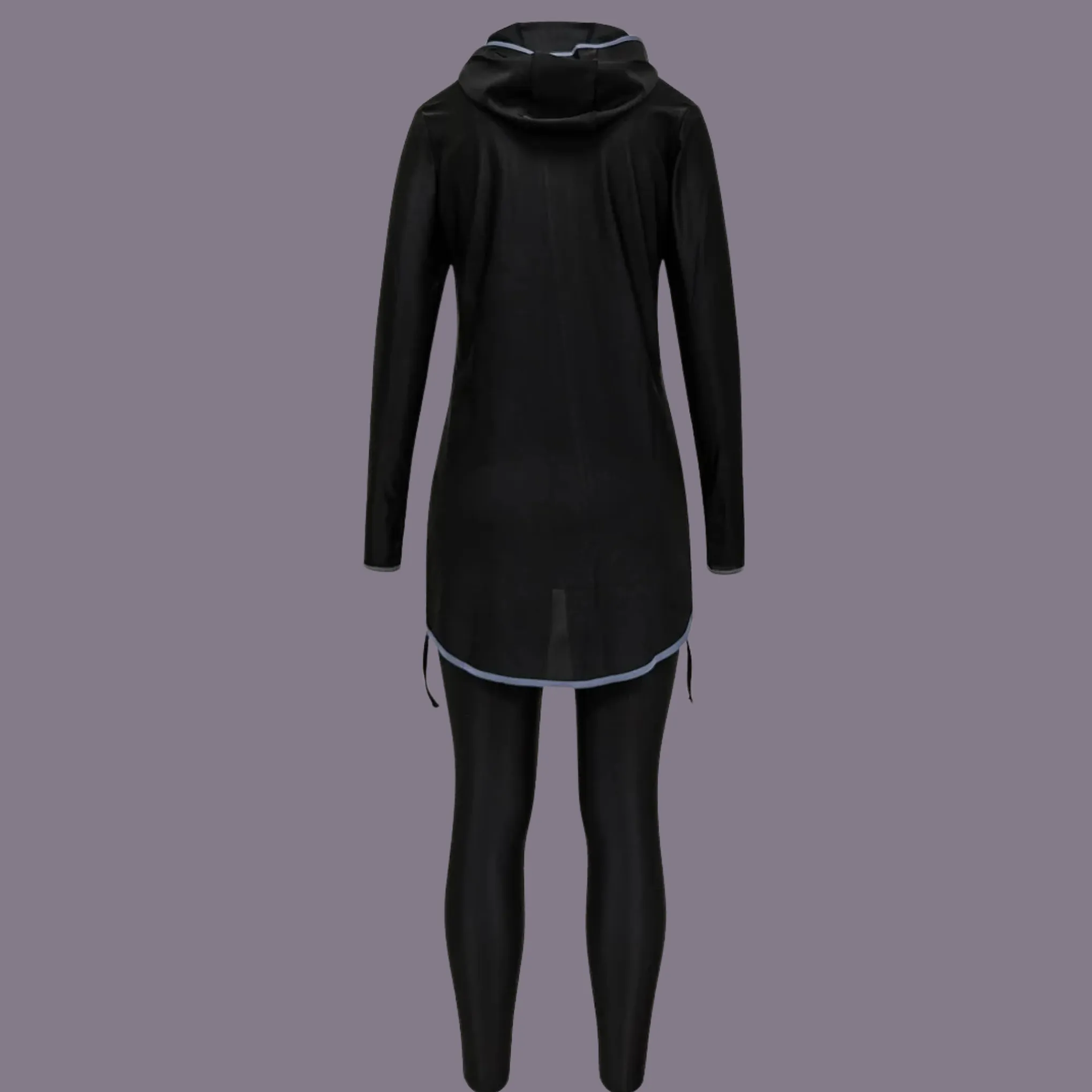 Modest 2 piece active wear with full zip