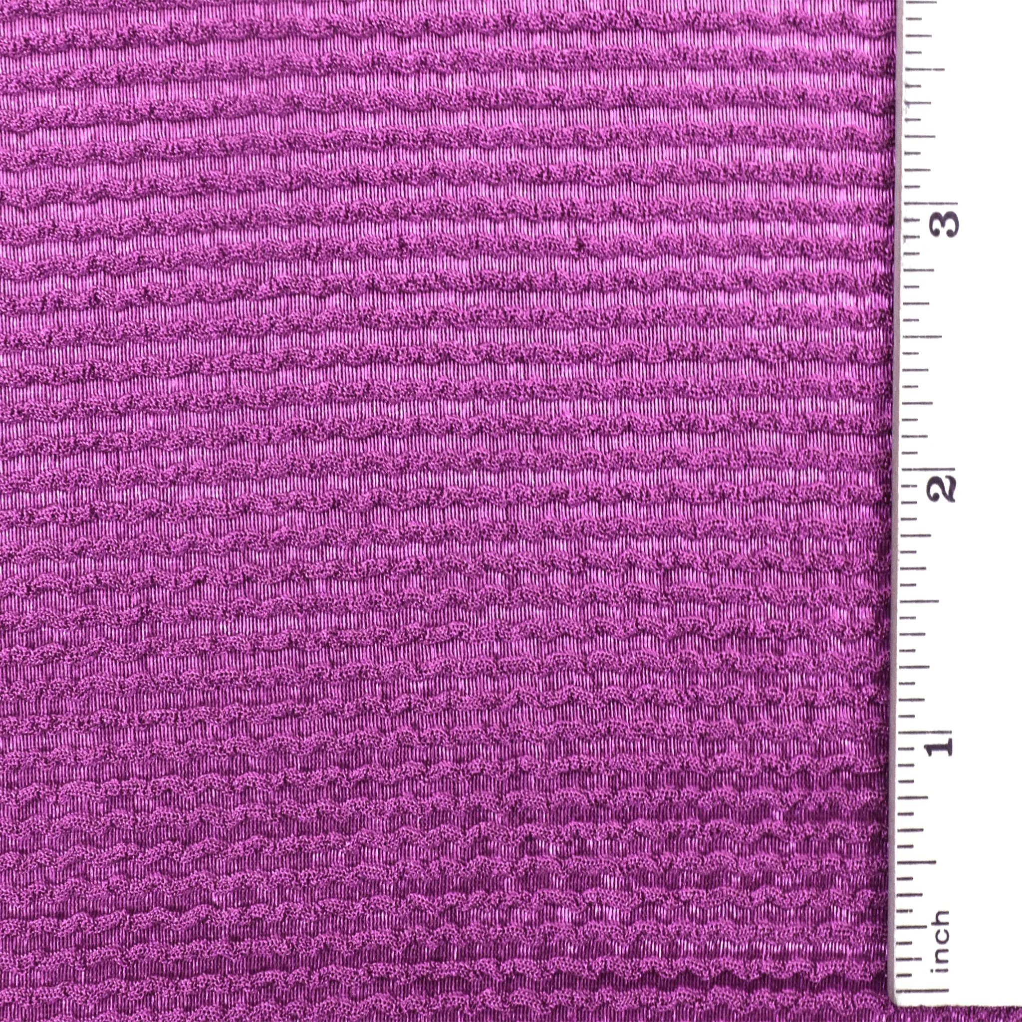 Orchid Purple Famous Maker Stripe Textured Stretch Activewear Knit Fabric