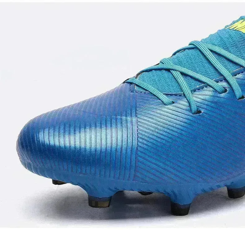 Outdoor High-top Football Boots Turf Soccer Cleats Kids AG Women Soft Football Shoes