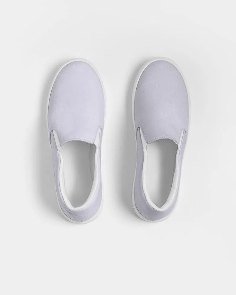 Pale Blue Slip-On Canvas Sneakers | Women's | Bright Pale Blue | C10M10Y0K0