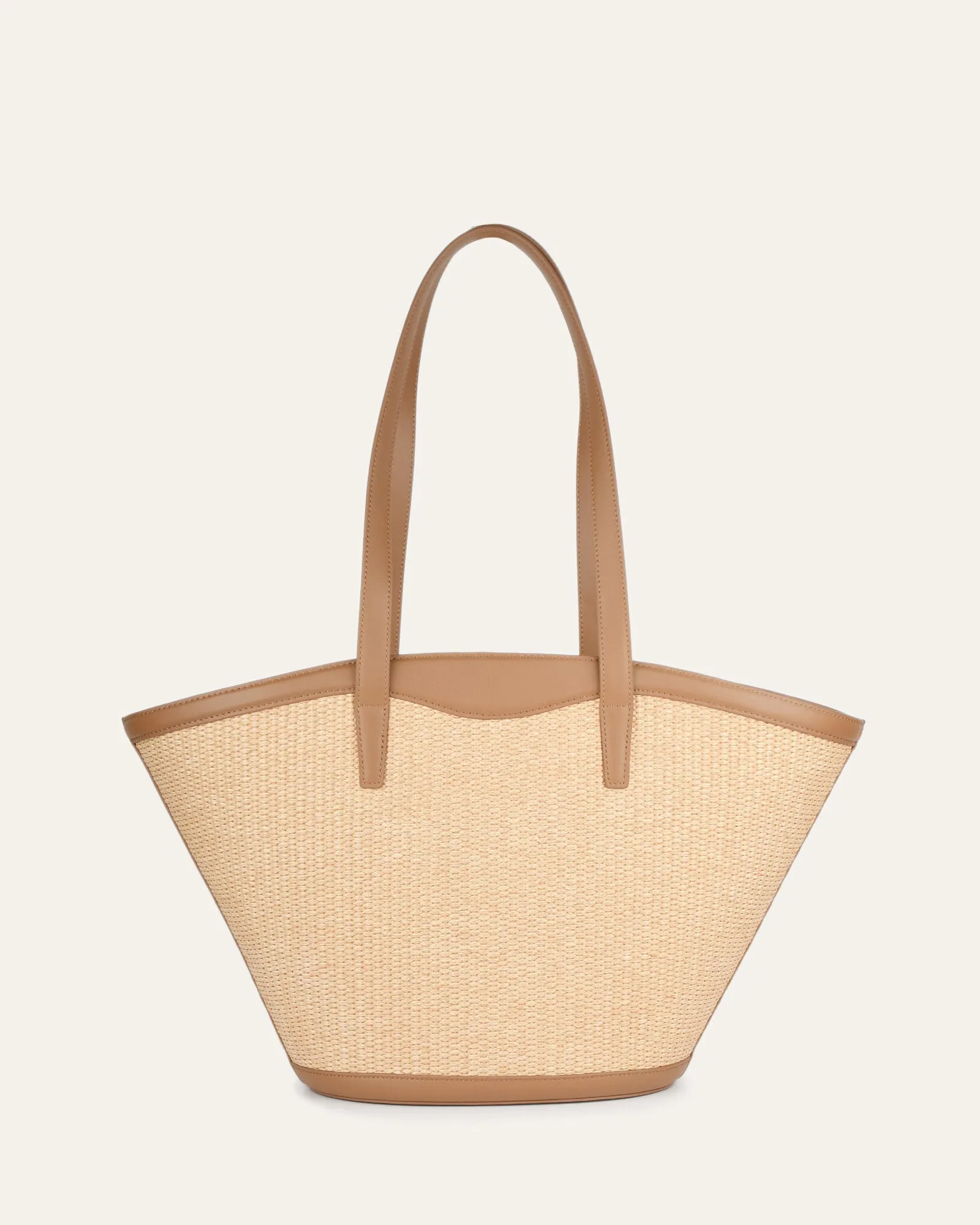 PAPI TOTE BAG CARAMEL RAFFIA