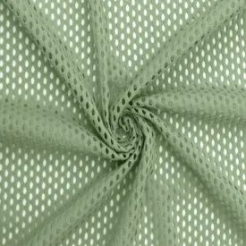 Pastel Green Stretch Famous Maker Mesh Yoga Activewear Knit Fabric