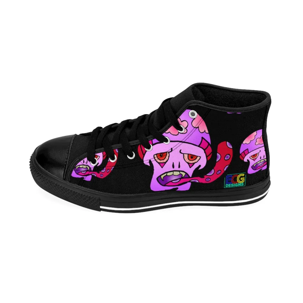 Pink Shroom Women's High-top Sneakers