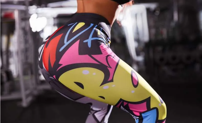 Printed Punk  Yoga Pants