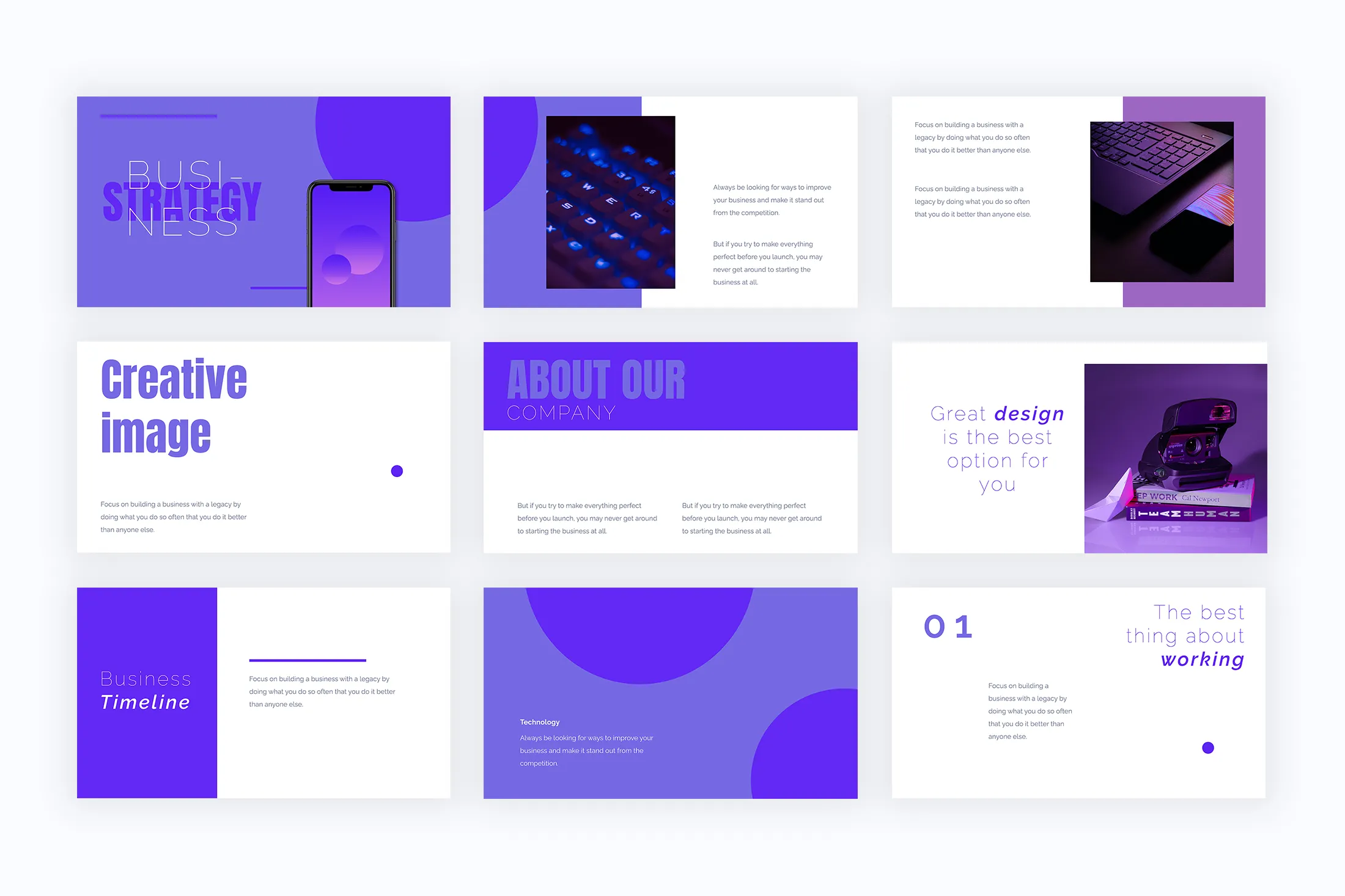 Purple Presentation Templates