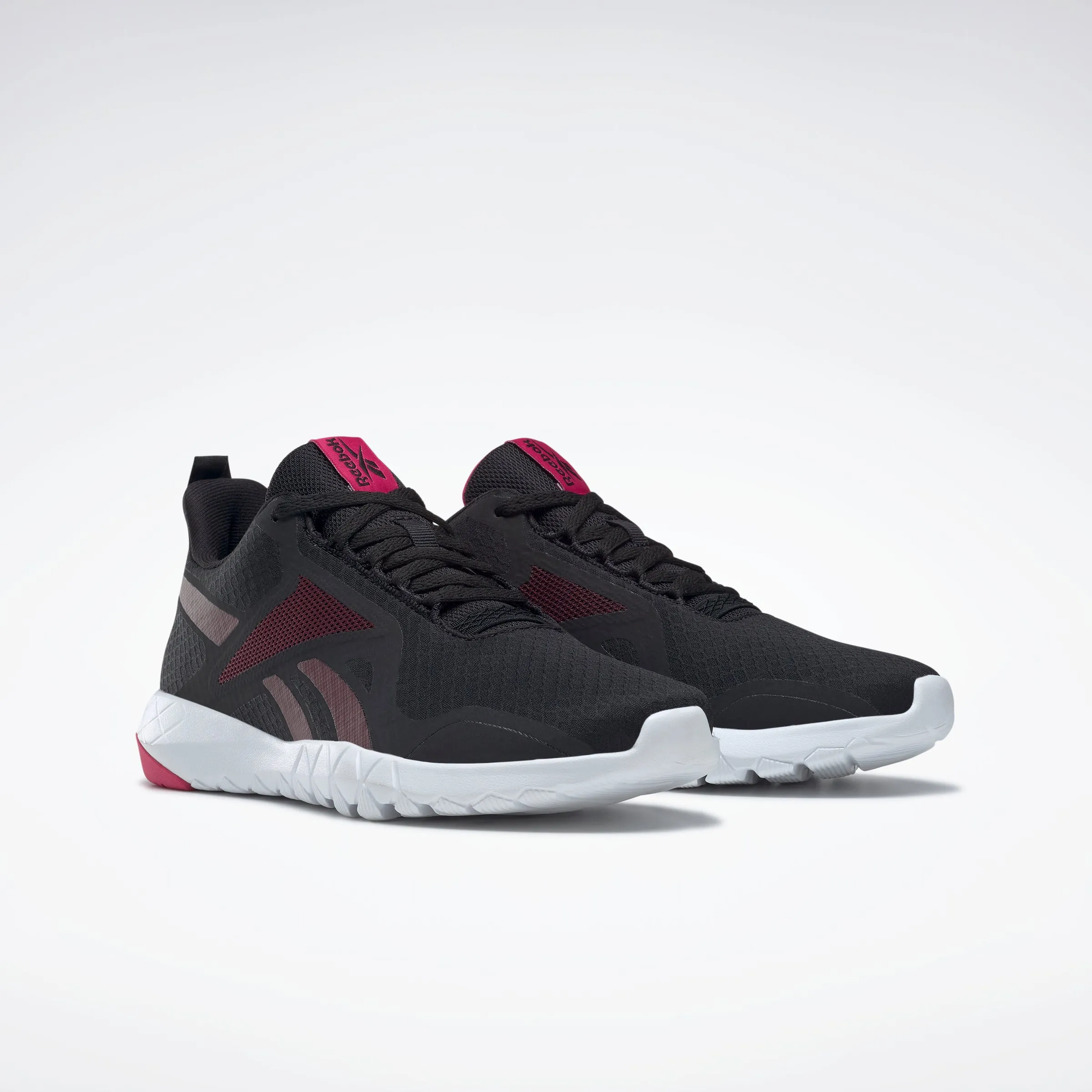 Reebok Footwear Women Flexagon Force 3 Wide D Shoes Cblack/Maroon/Purpnk