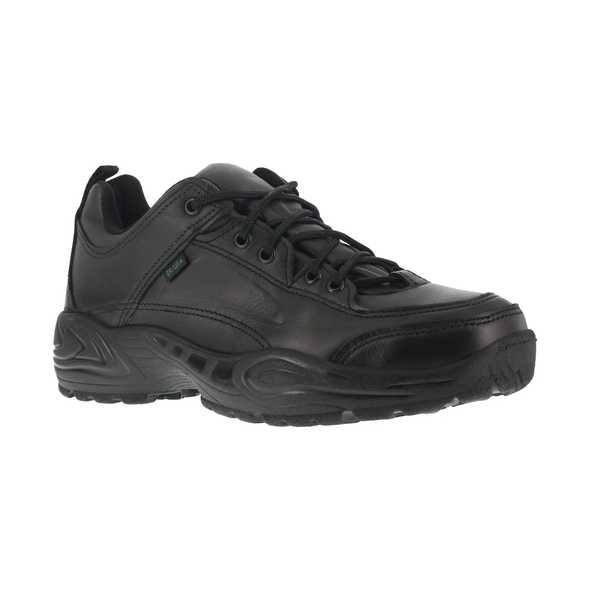 Reebok Mens Black Leather Work Shoes Postal Express Goretex Oxfords