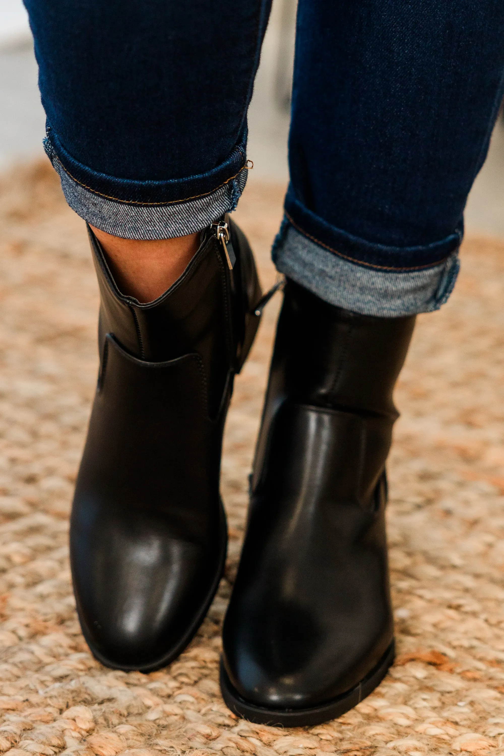 Sapphire Twilight Booties, Black