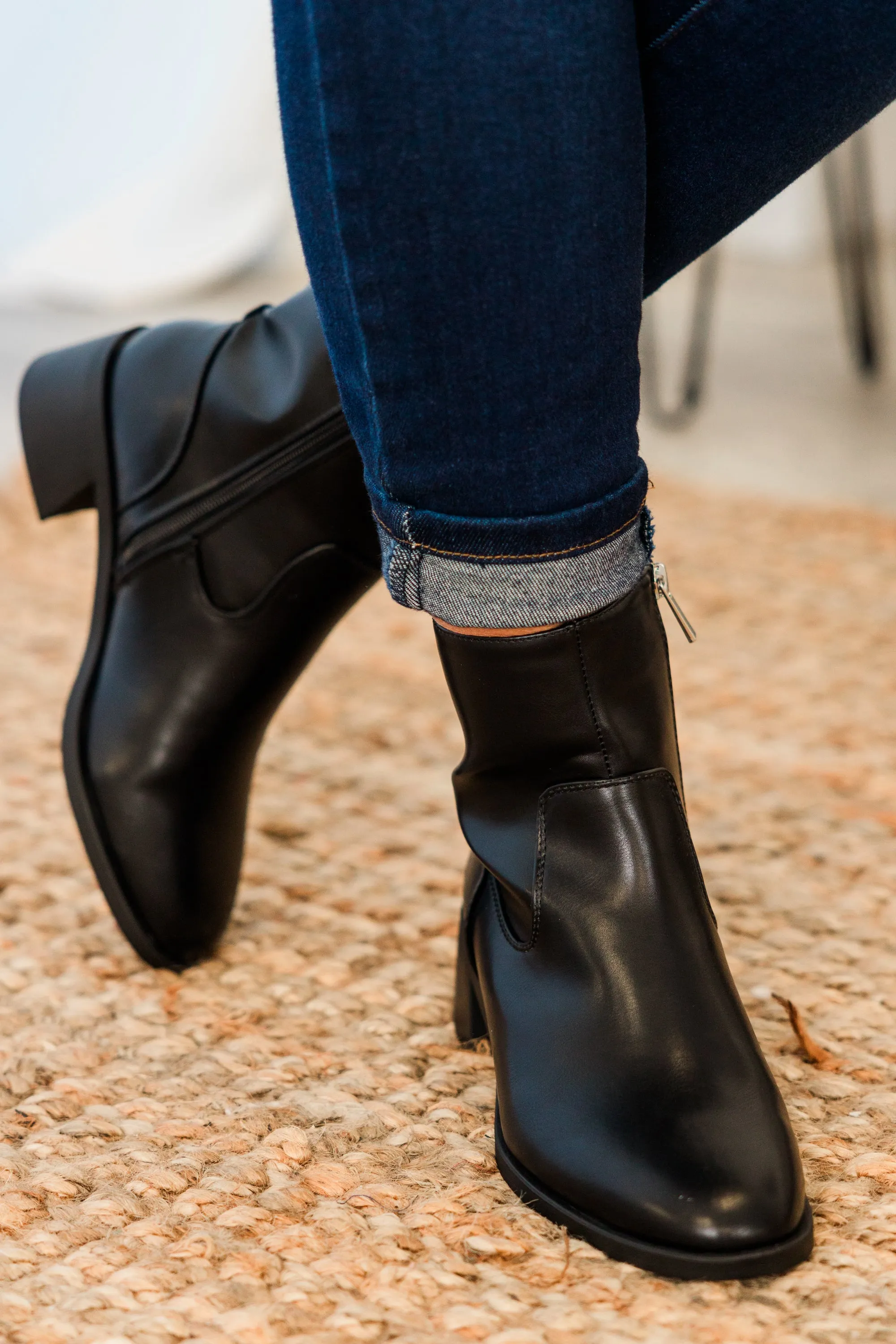 Sapphire Twilight Booties, Black