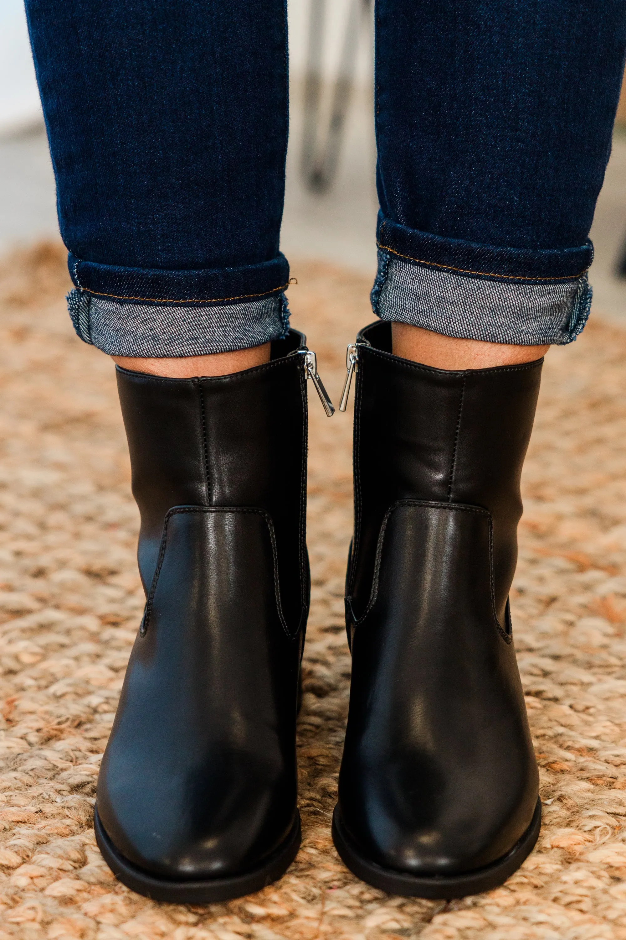 Sapphire Twilight Booties, Black