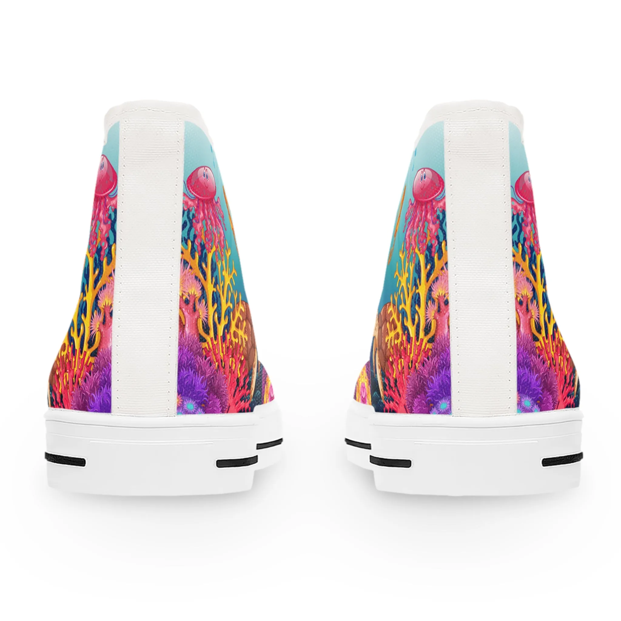 Sea Life Adventure - Girls High-Top Sneakers