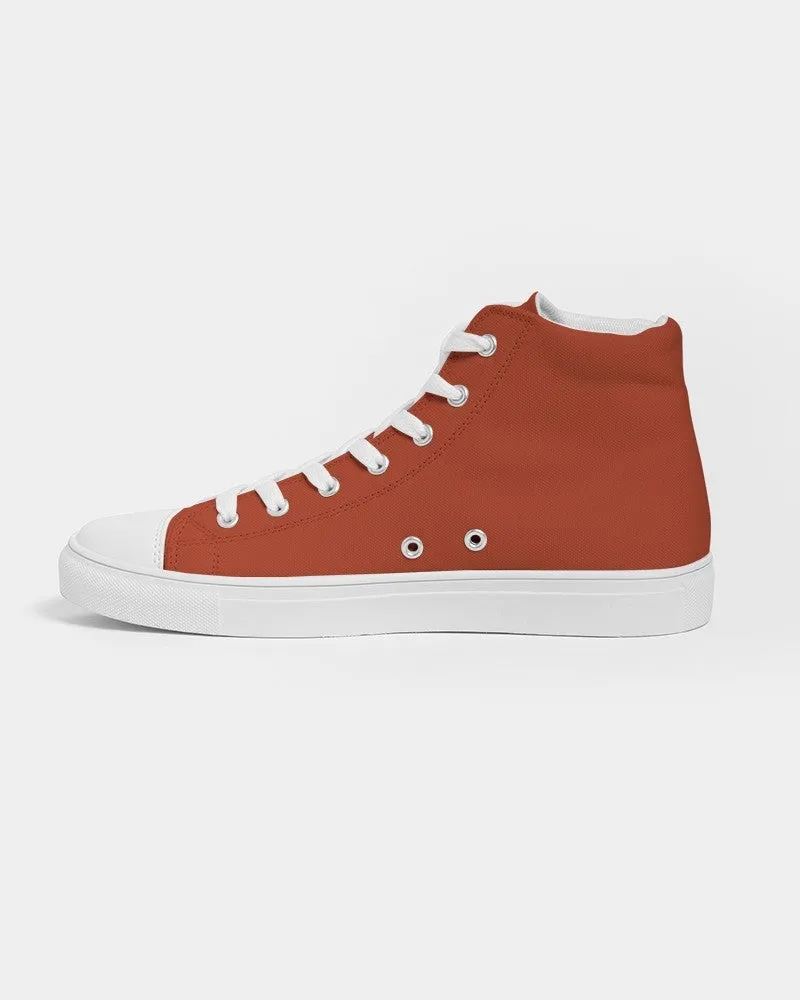 Shaded Orange High-Top Canvas Sneakers | Men's | C0M88Y100K30