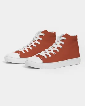 Shaded Orange High-Top Canvas Sneakers | Men's | C0M88Y100K30