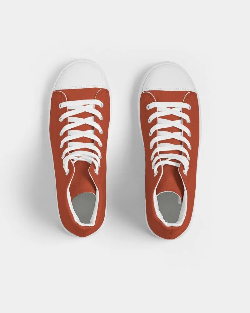 Shaded Orange High-Top Canvas Sneakers | Men's | C0M88Y100K30