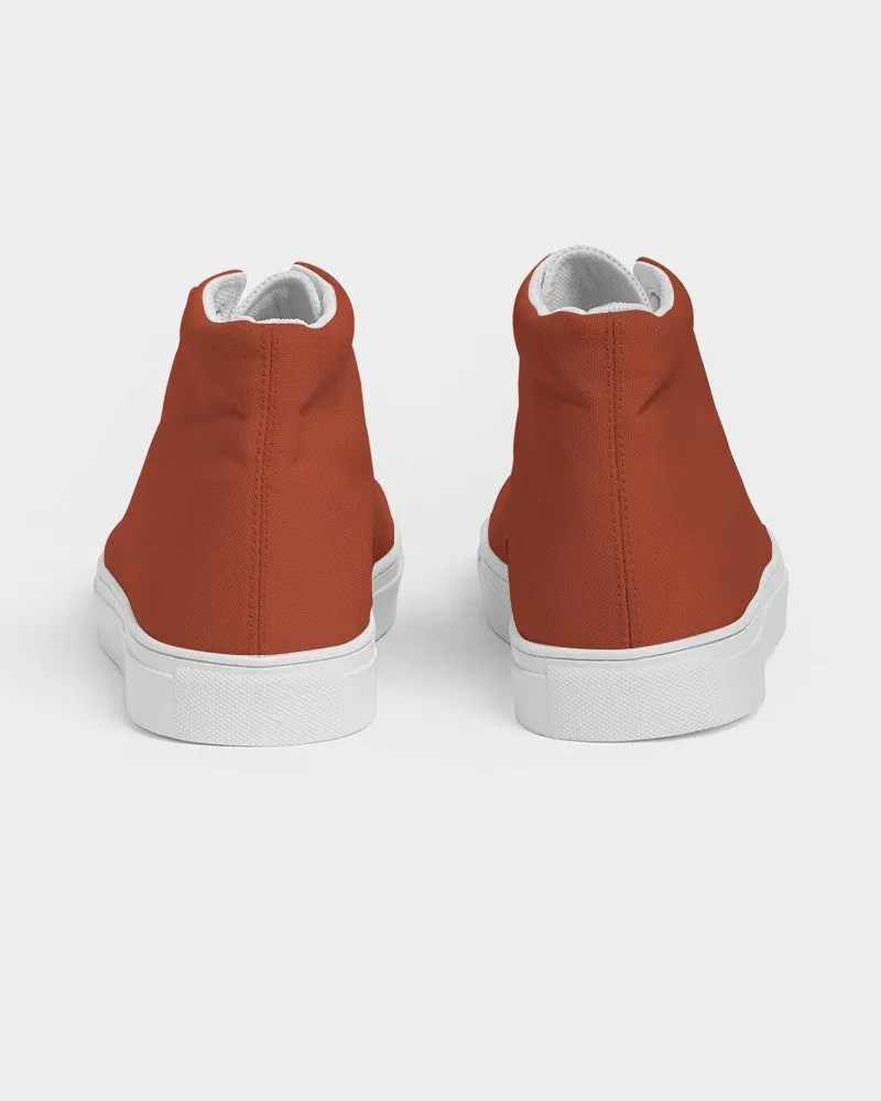 Shaded Orange High-Top Canvas Sneakers | Men's | C0M88Y100K30