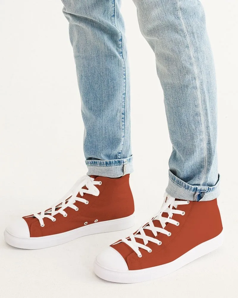 Shaded Orange High-Top Canvas Sneakers | Men's | C0M88Y100K30