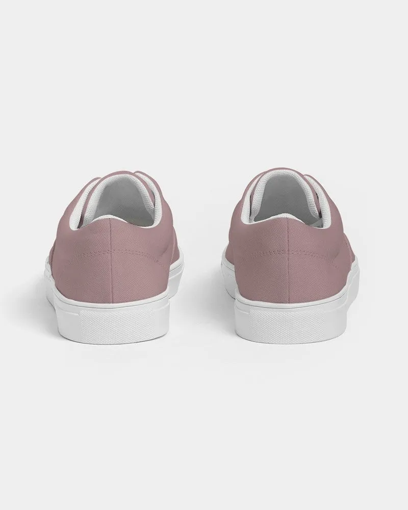 Shaded Pale Pastel Pink Brown Canvas Sneakers | Women's | C0M30Y15K30