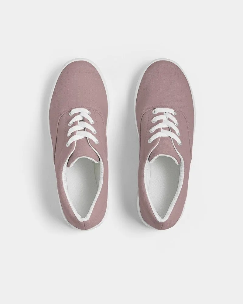 Shaded Pale Pastel Pink Brown Canvas Sneakers | Women's | C0M30Y15K30