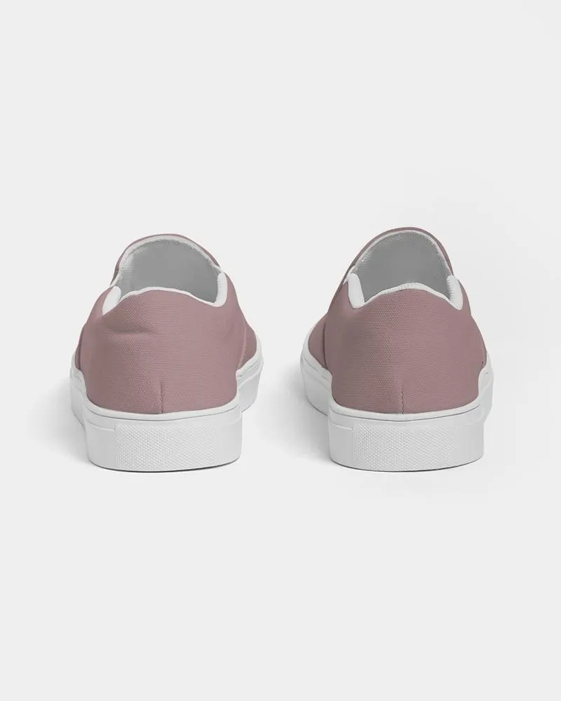 Shaded Pale Pastel Pink Brown Slip-On Canvas Sneakers | Men's | C0M30Y15K30