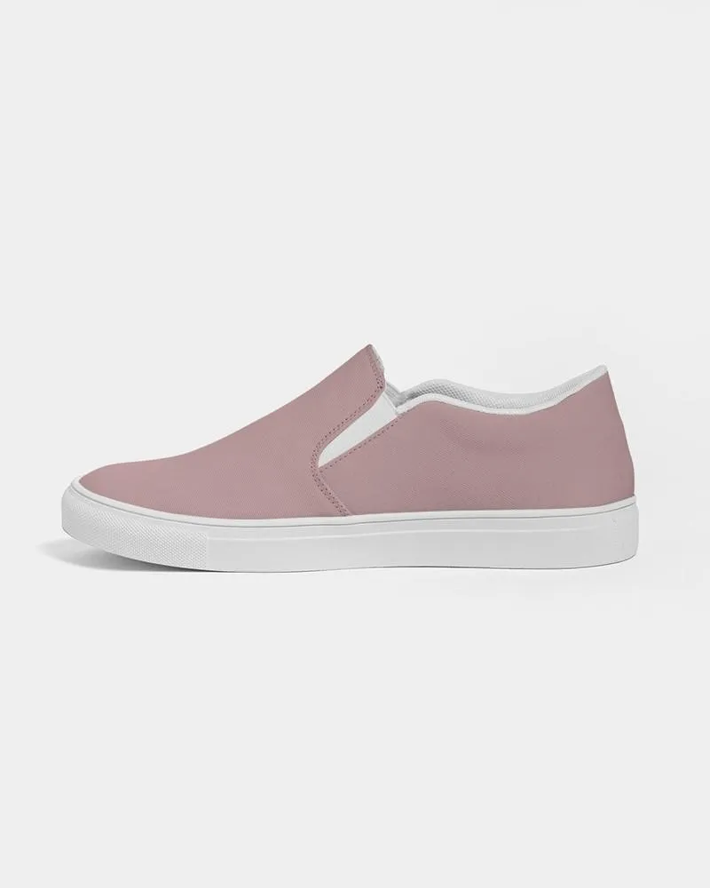 Shaded Pale Pastel Pink Brown Slip-On Canvas Sneakers | Men's | C0M30Y15K30