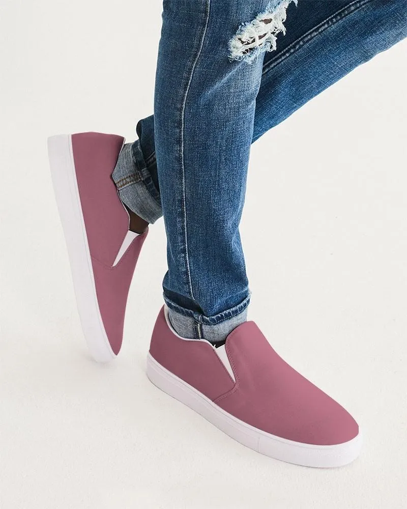 Shaded Pastel Pink Slip-On Canvas Sneakers | Men's | C0M60Y15K30