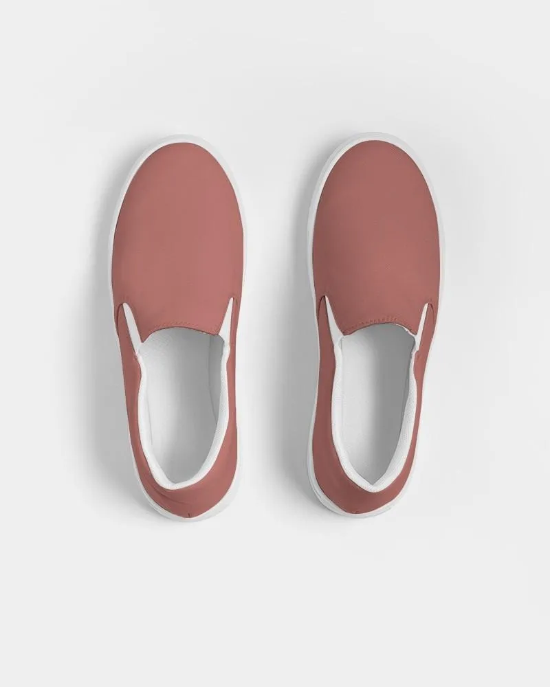 Shaded Pastel Red Slip-On Canvas Sneakers | Men's | C0M60Y45K30