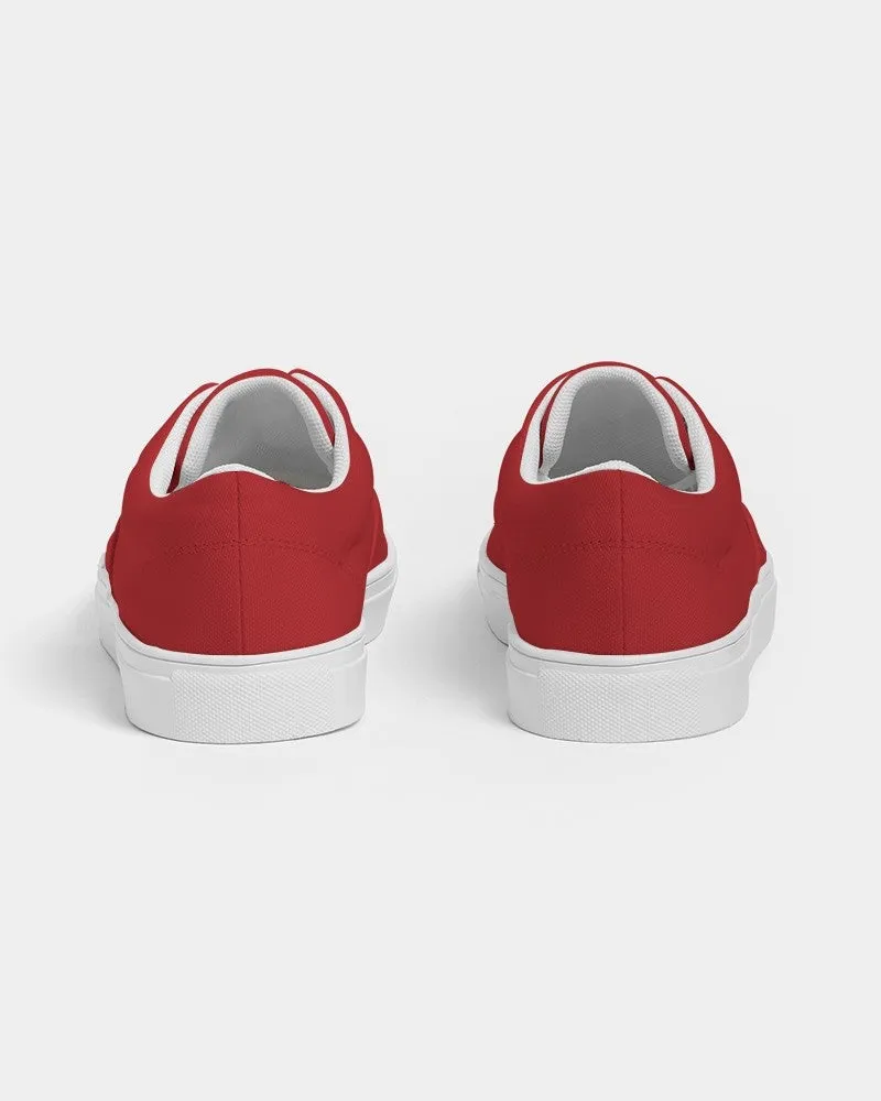 Shaded Red Canvas Sneakers | Women's | C0M100Y100K30