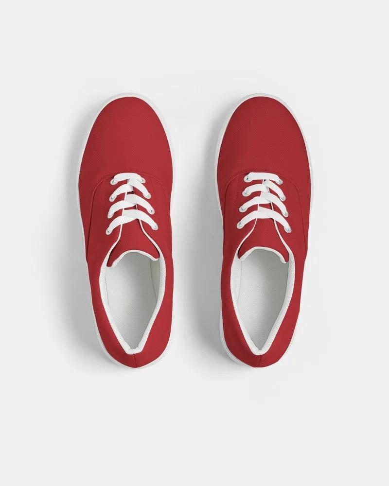 Shaded Red Canvas Sneakers | Women's | C0M100Y100K30