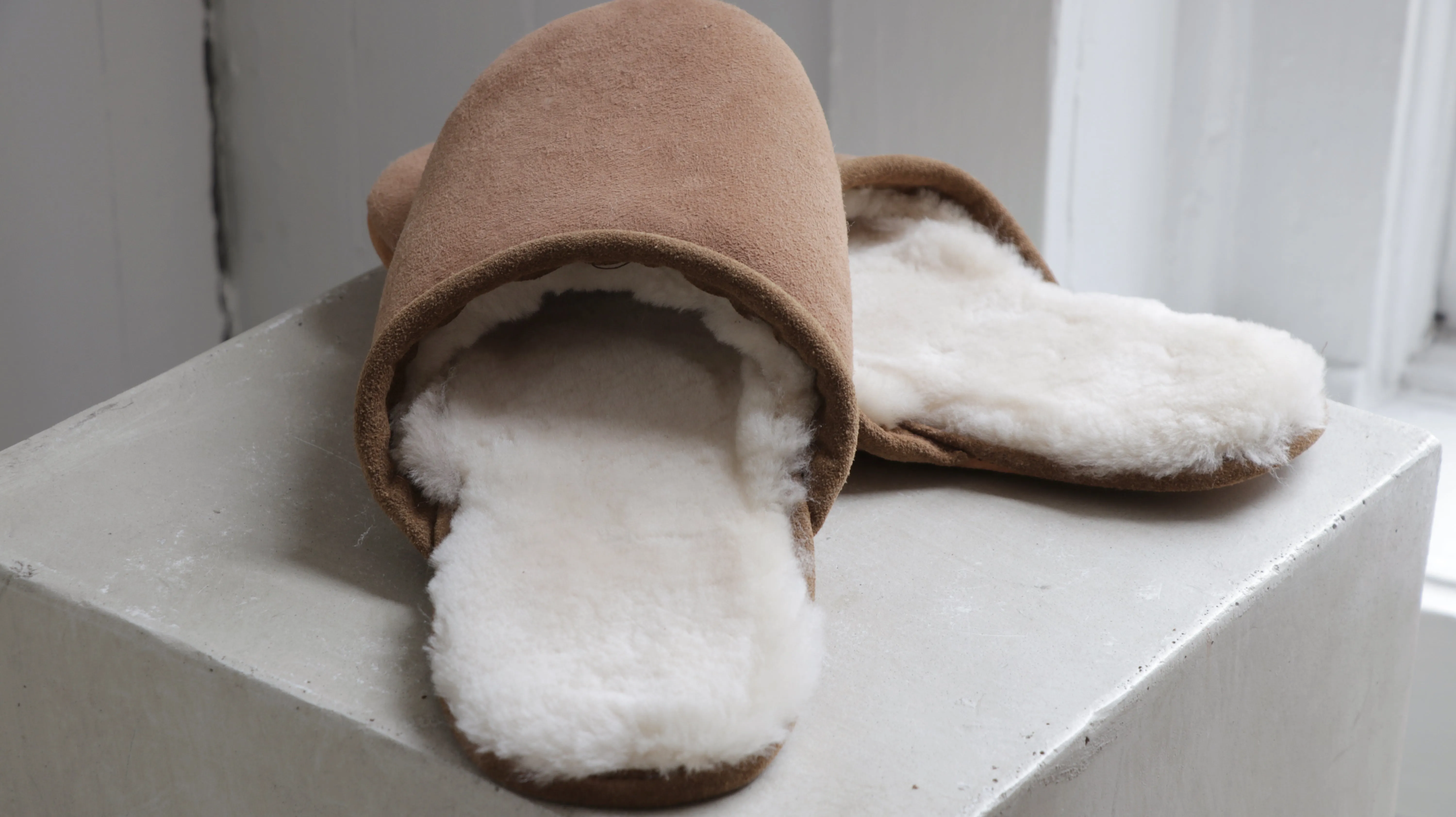 Sheepskin Slip-On Slippers