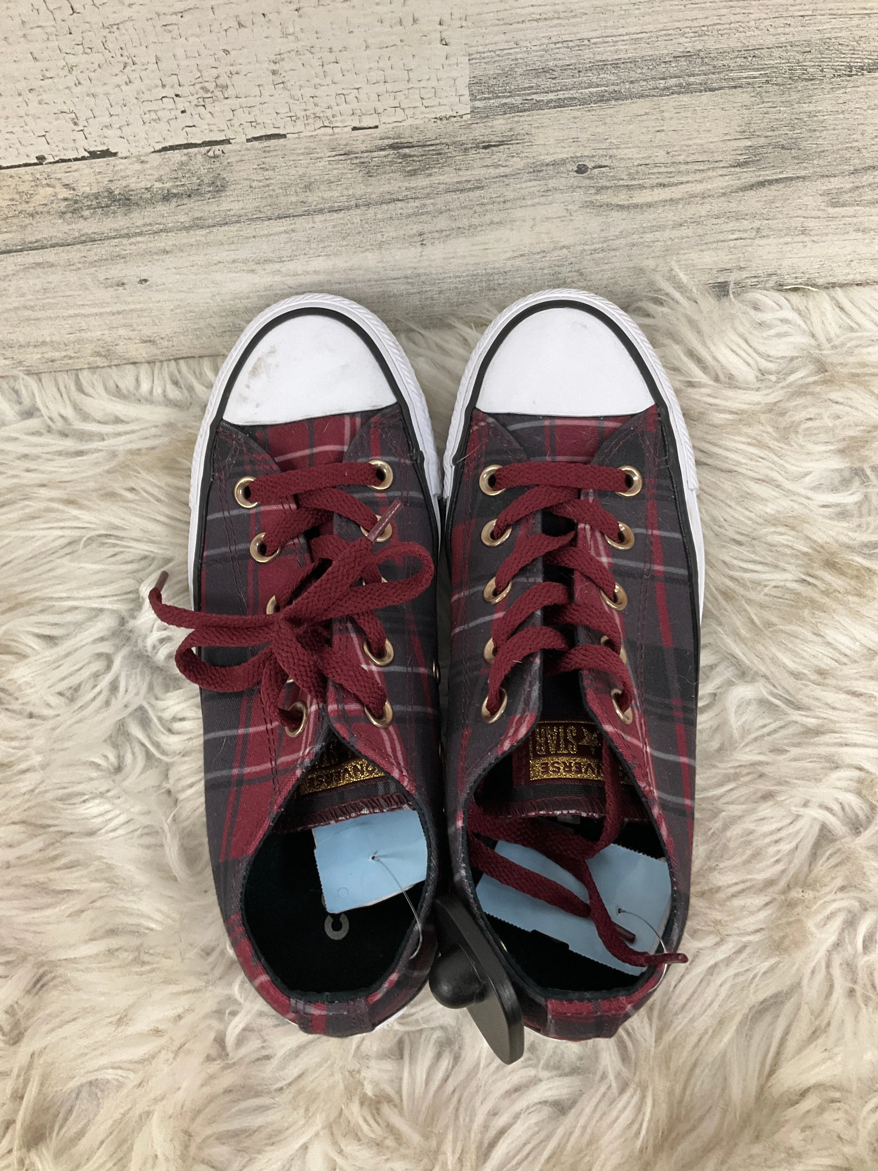 Shoes Sneakers By Converse In Plaid Pattern, Size: 6