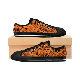 Skully Orange Men's Sneakers