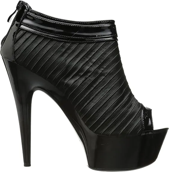 Somi-609 Satin Pleated Ankle Bootie