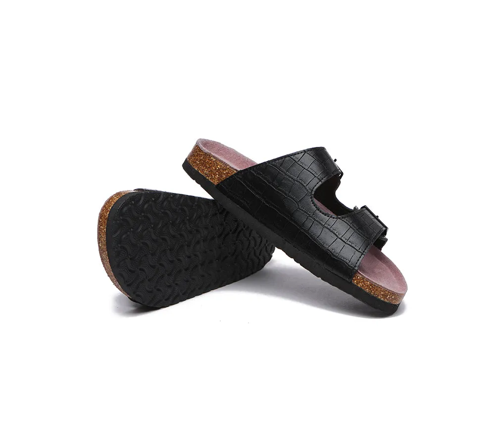 Summer Beach Sandals Unisex Embossed Slip-On Slides Oliver