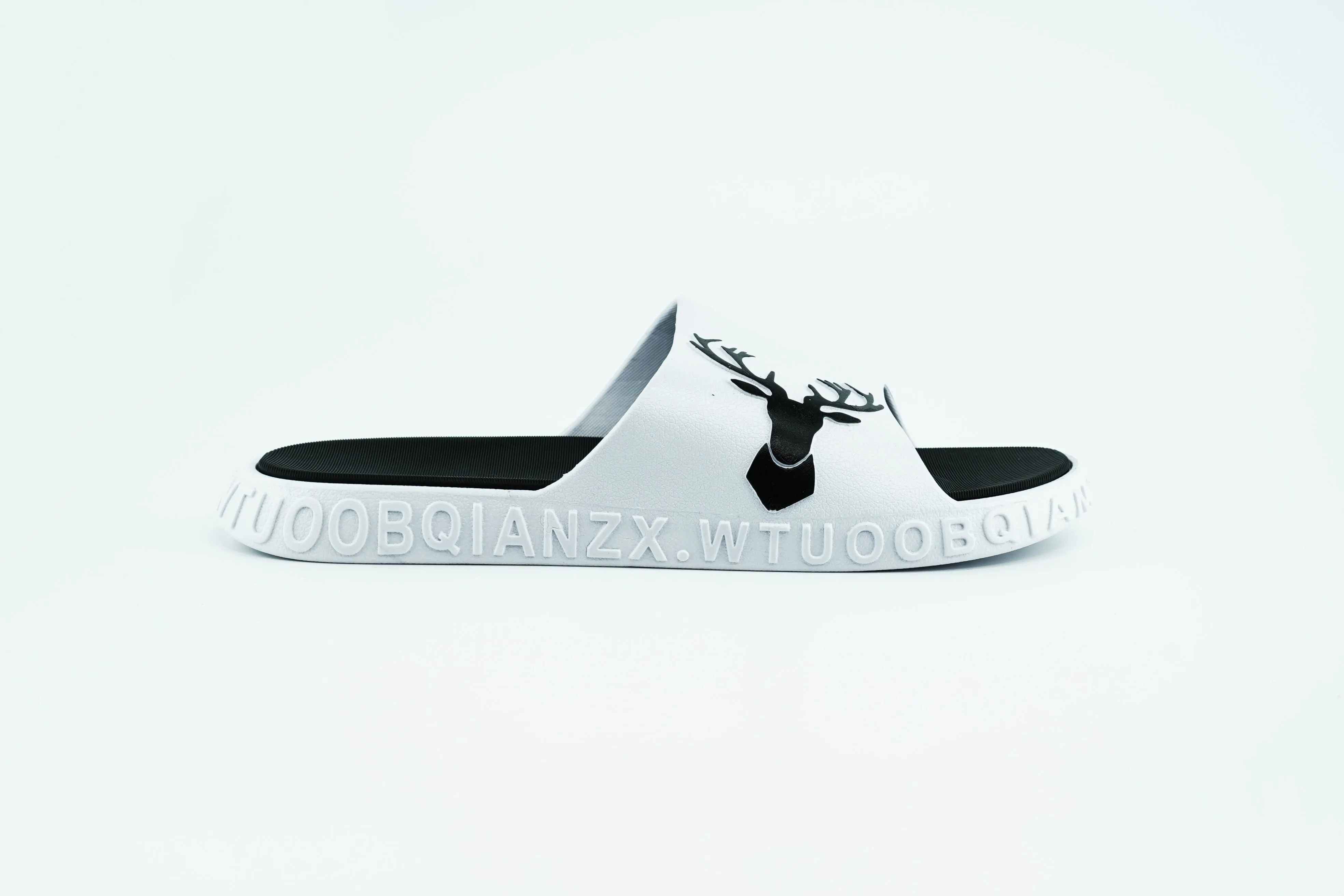 summer slides in white color , with Nonbrand logo