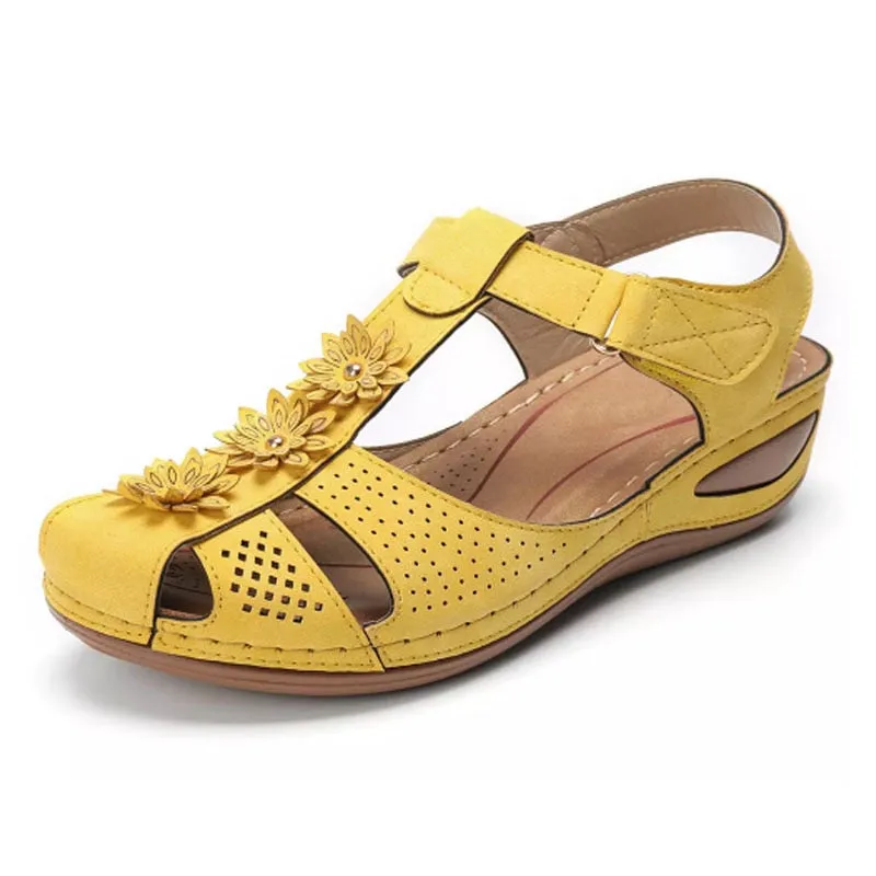 Summer soft-soled Baotou hook and loop women's shoes