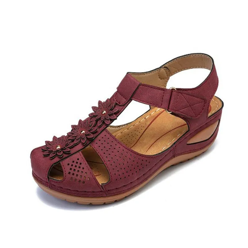 Summer soft-soled Baotou hook and loop women's shoes