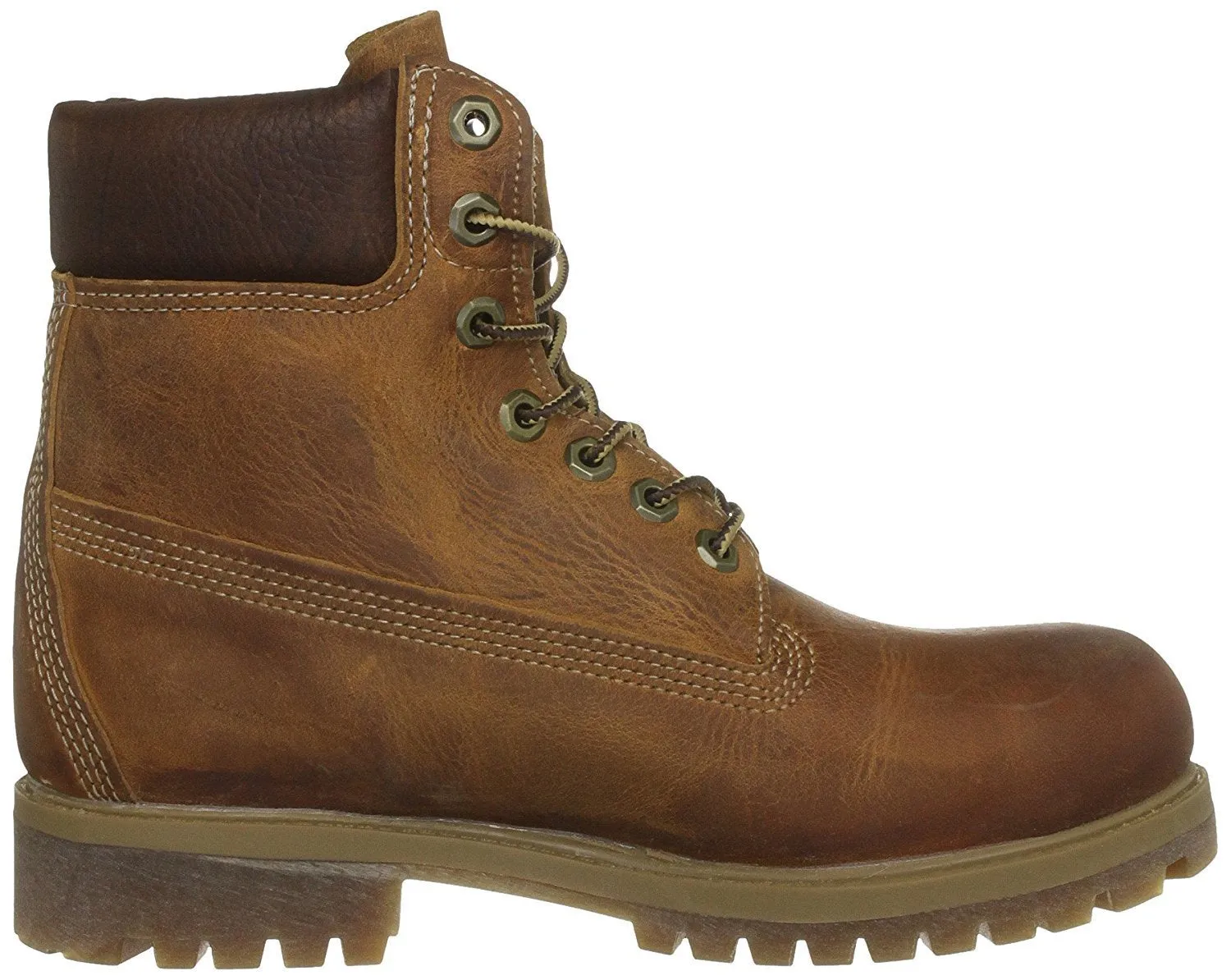 Timberland Mens Heritage 6-Inch Premium Boot - Burnt Orange Worn Oiled All Leather