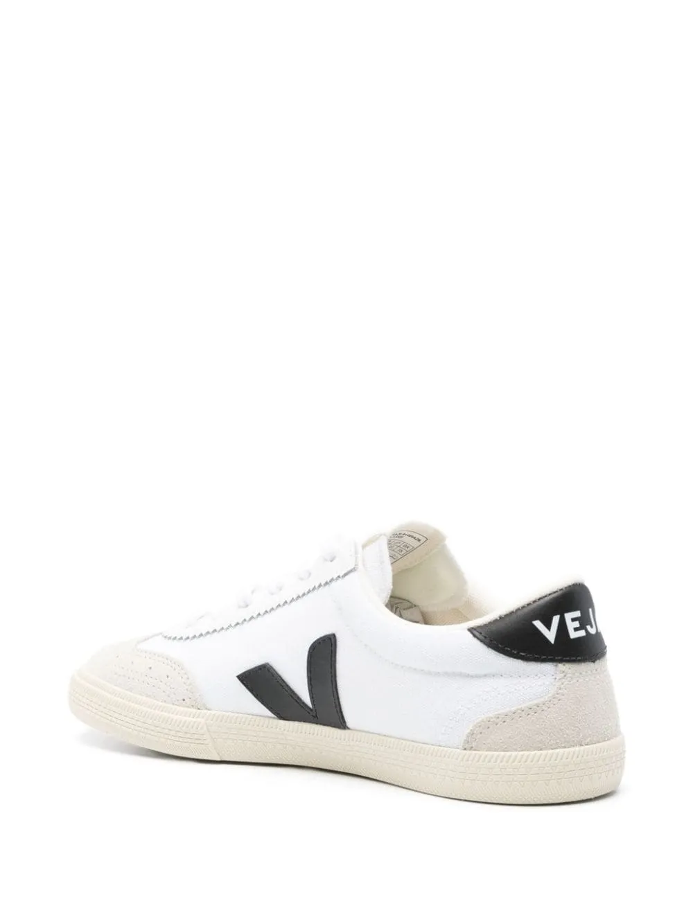 Volley Canvas Sneakers in White_Black