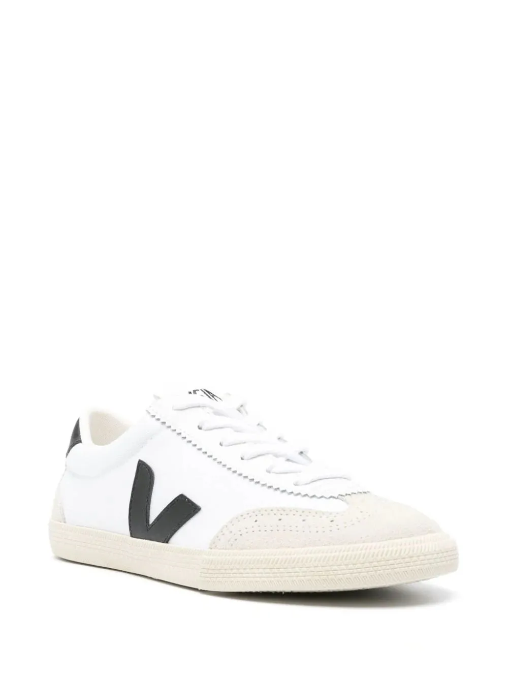 Volley Canvas Sneakers in White_Black