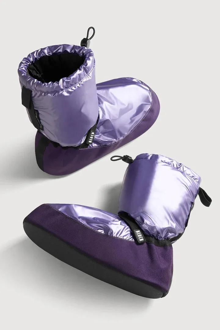 Warm Up Booties - Metallic Purple