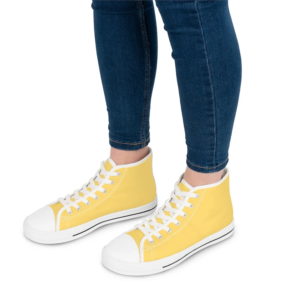 Yellow Women's High Top Sneakers