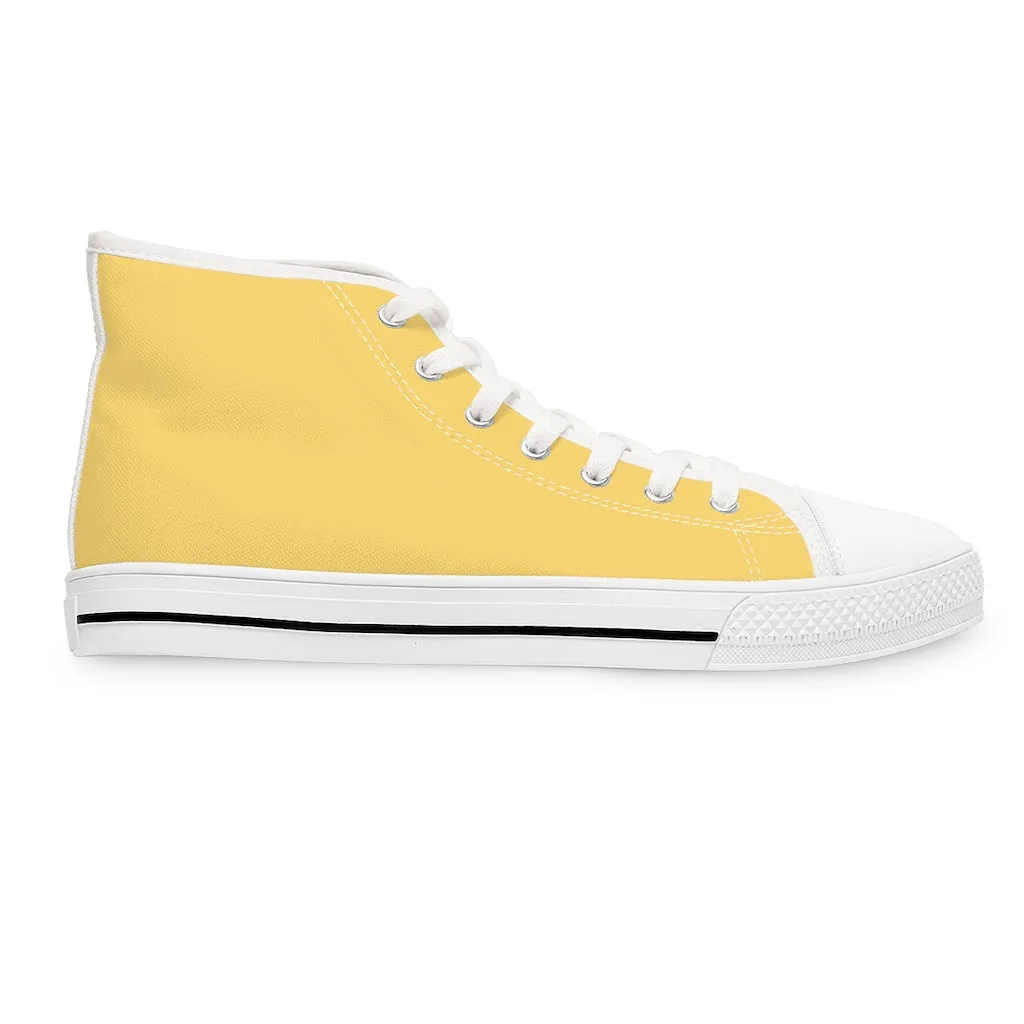 Yellow Women's High Top Sneakers