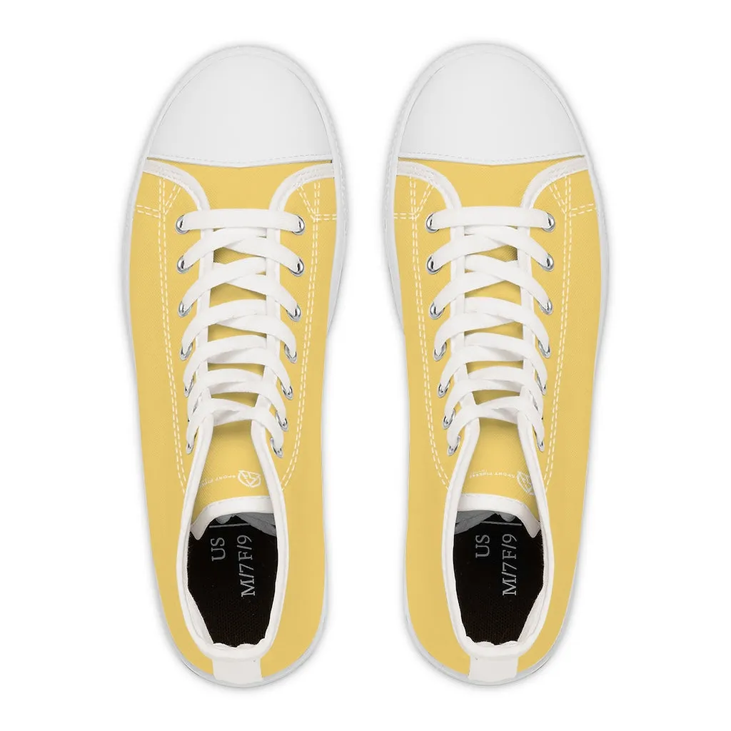 Yellow Women's High Top Sneakers