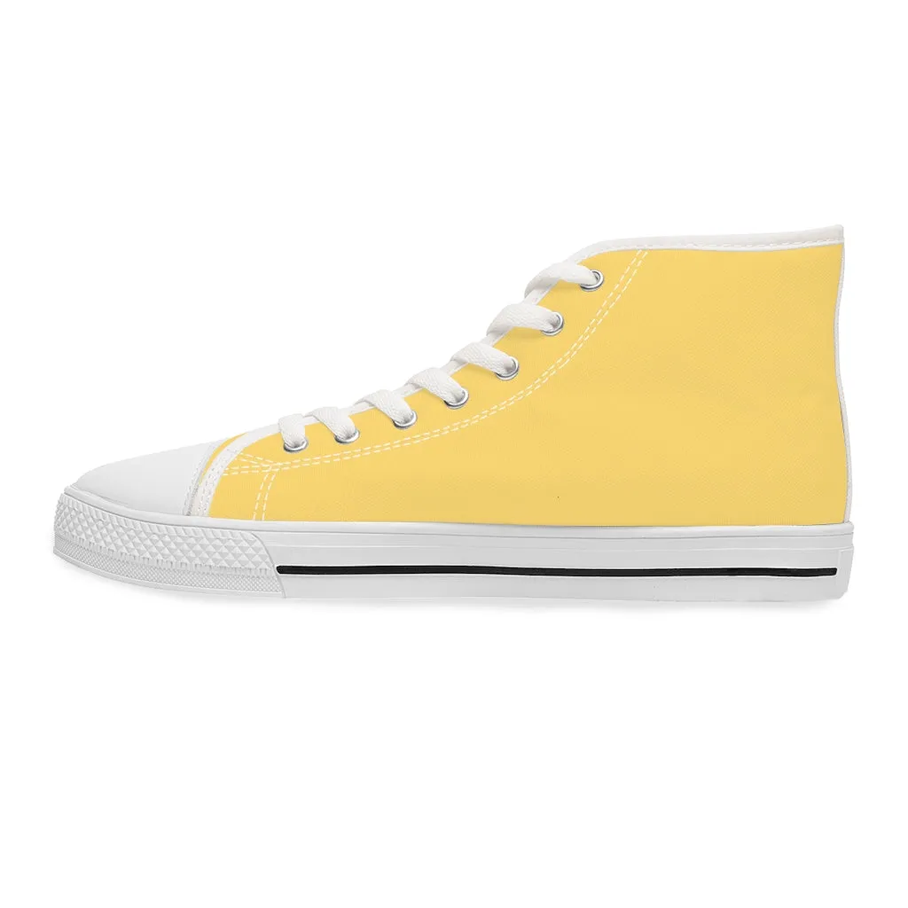 Yellow Women's High Top Sneakers